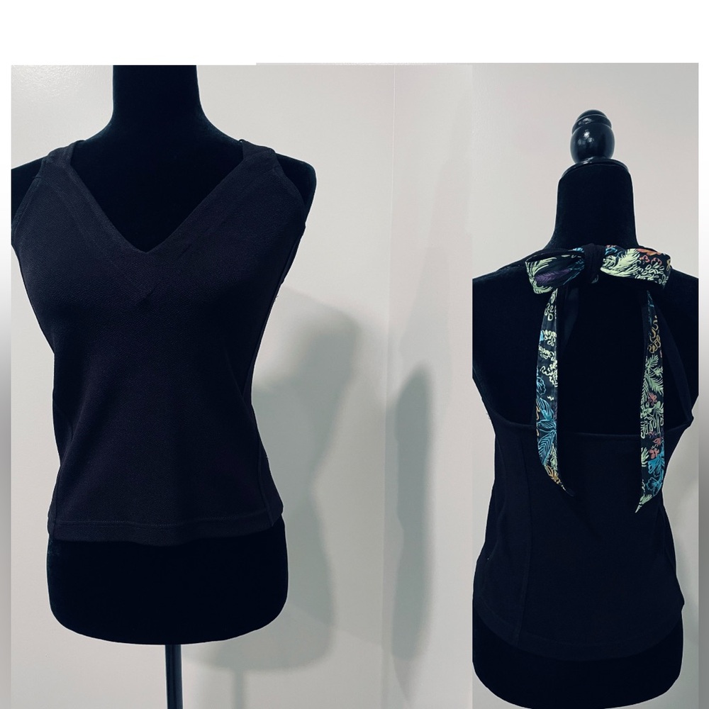 Free People Black Open Back Tank Top - Picture 6 of 15